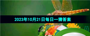  《淘宝》丹枫迎秋季2023年10月21日每日一猜答案