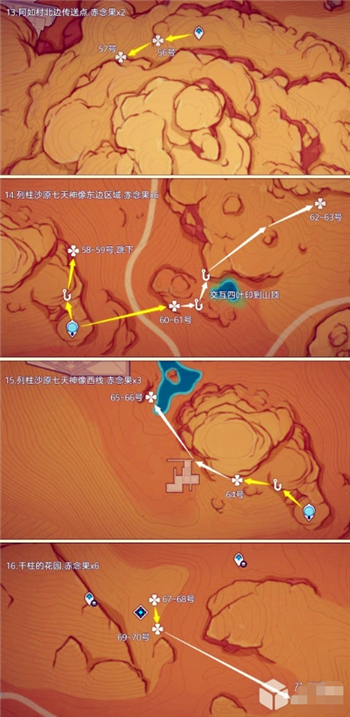 赤念果指南：《原神》4.3版本完整采集路线揭秘